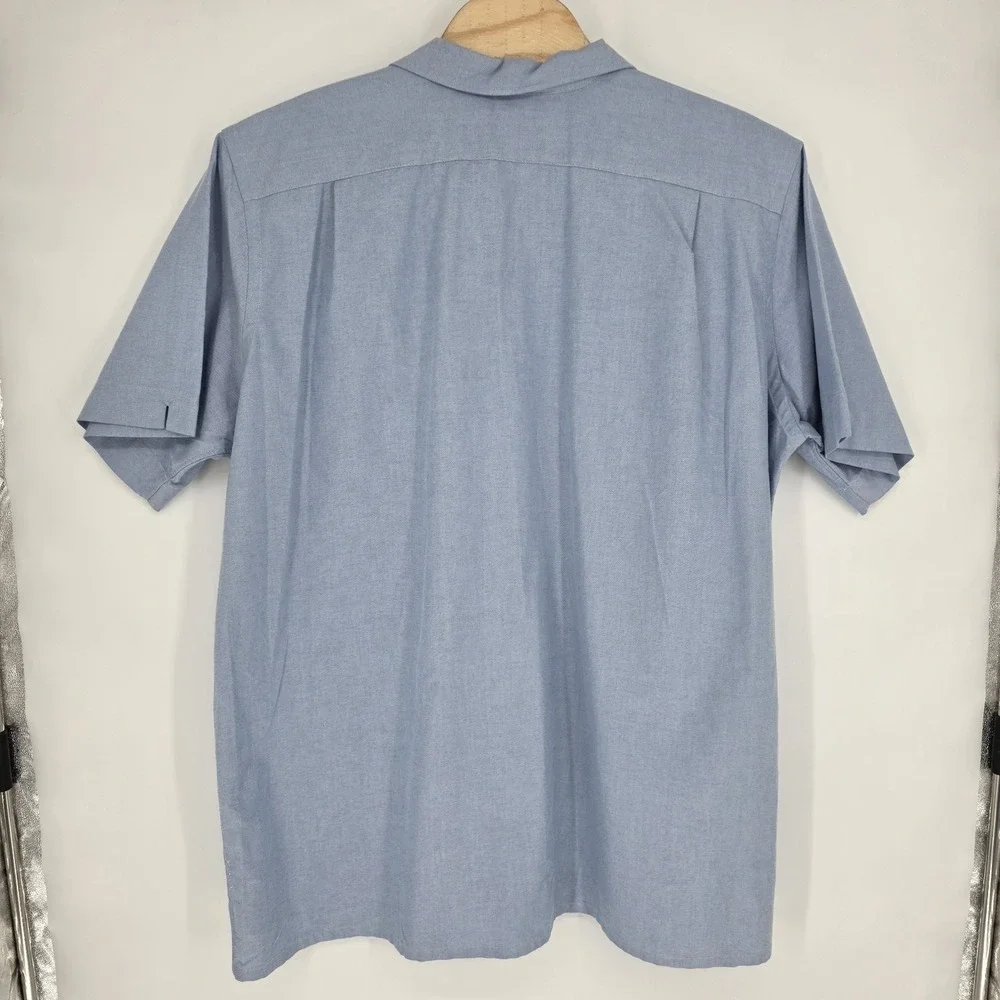 New Polo Ralph Lauren Shirt Mens 3XLT Tall Blue Short Sleeve Button Up Pony